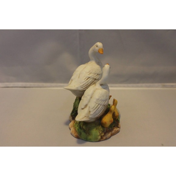 Vintage HOMCO #1459 Mother/Father DUCK w/Baby DUCKLINGS Family Ceramic - Picture 4 of 8